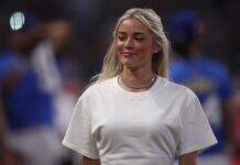 Livvy Dunne Stuns in Custom Gameday Fit Watching Team USA Livvy Dunne Stuns in Custom Gameday Fit Watching Team USA