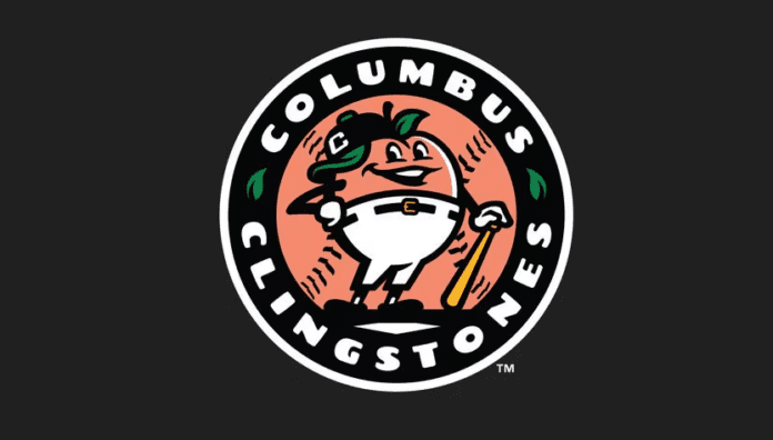 Columbus Clingstones Logo Braves Double-A Team Columbus Clingstones