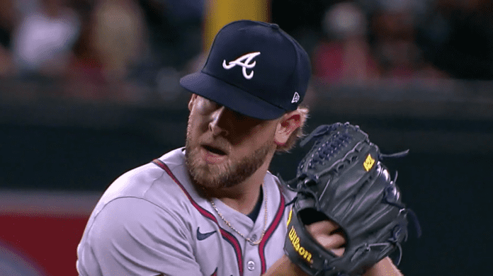 The Braves lefty reliever, A.J. Minter, signed a two-year, $22 million deal with the New York Mets The Braves lefty reliever, A.J. Minter, signed a two-year, $22 million deal with the New York Mets