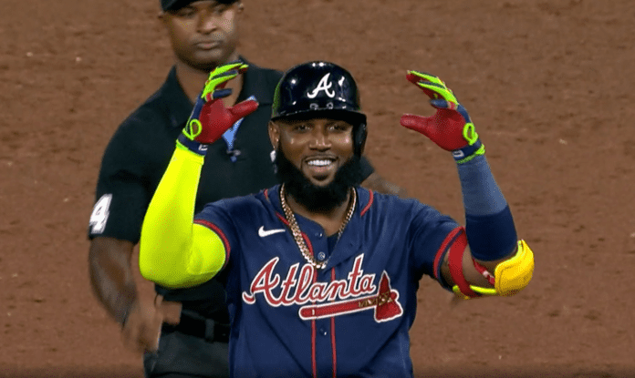 The top five longest home runs from the Braves in the 2024 season.