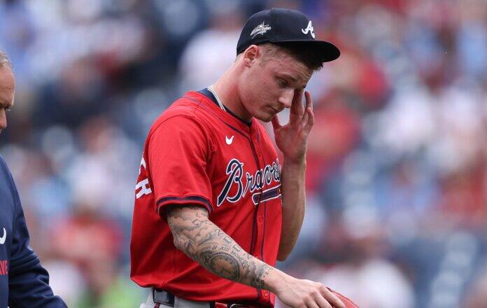 Braves Starter Exits Game After Pop in Elbow, Expecting the Worst