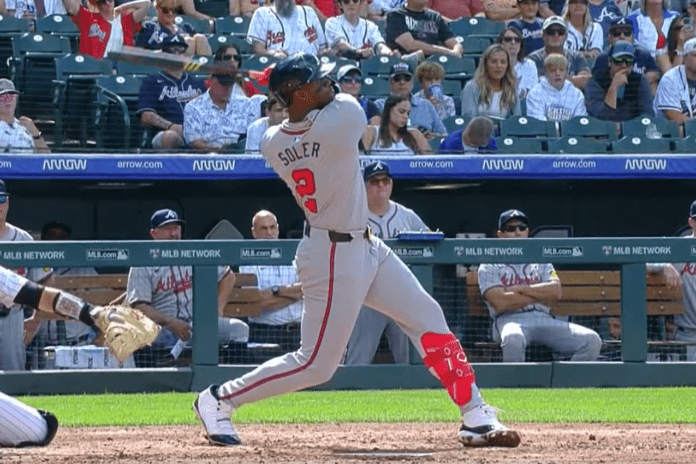 Braves send Jorge Soler to LA Angels for Griffin Canning. Braves send Jorge Soler to LA Angels for Griffin Canning.