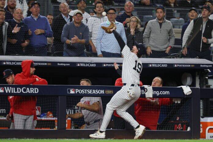 Yankees Ryan McMahon Somersaults Into Dugout For Epic Catch